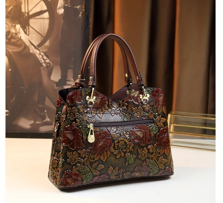 Flora Embossed Tote