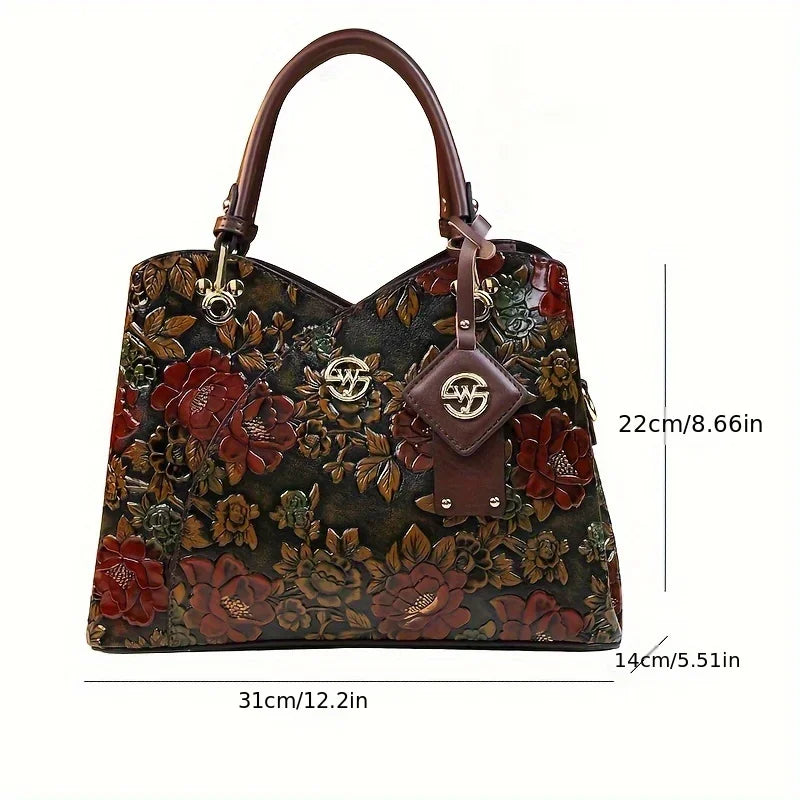 Flora Embossed Tote