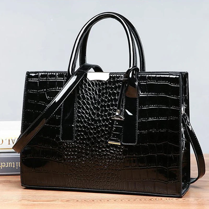 The Victoria Croco Briefcase