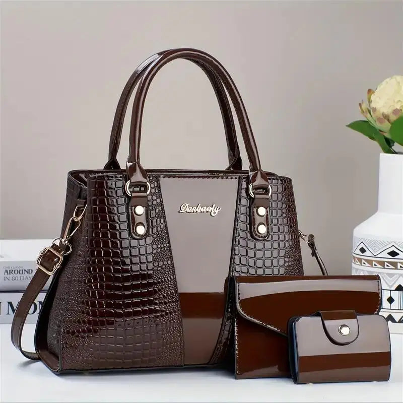 The Amber Croco Set