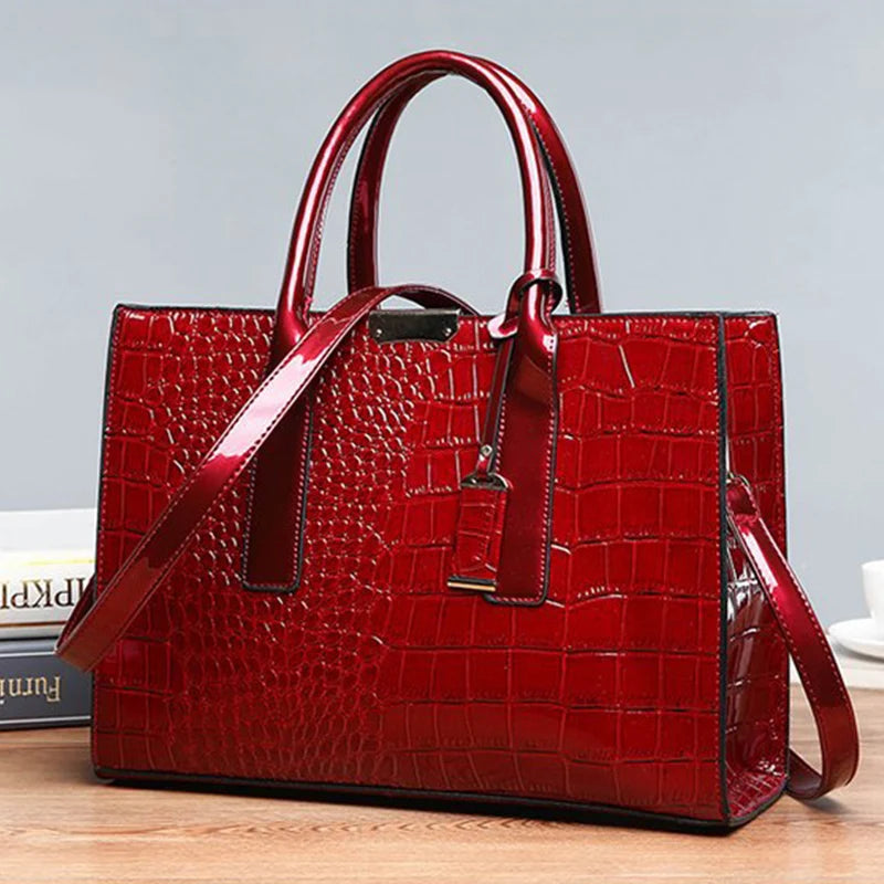 The Victoria Croco Briefcase