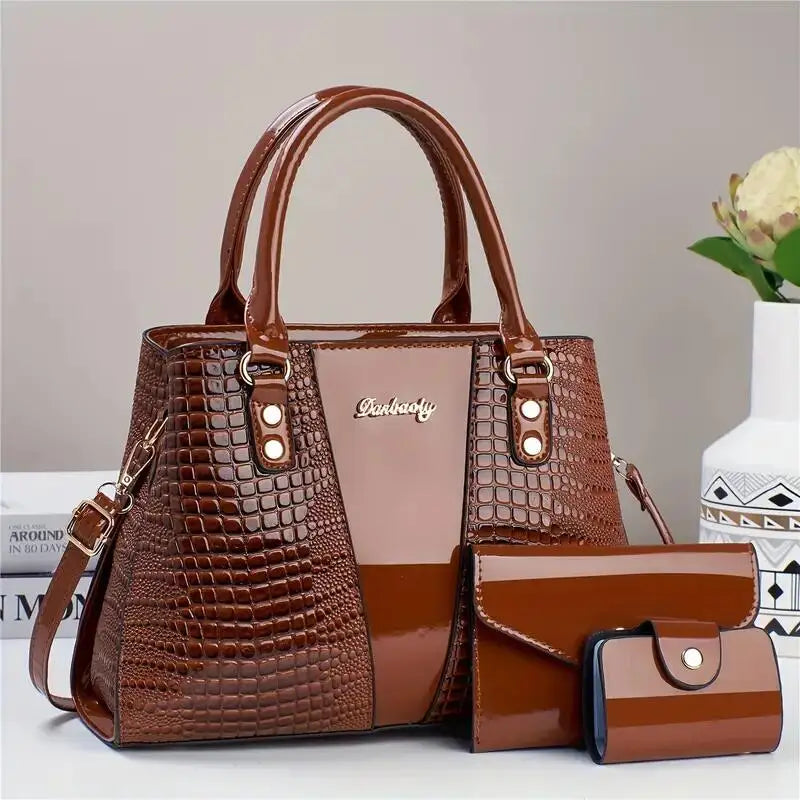 The Amber Croco Set