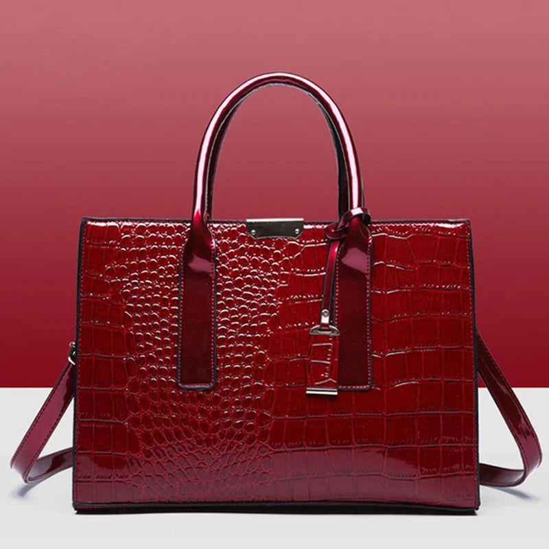 The Victoria Croco Briefcase