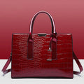 The Victoria Croco Briefcase