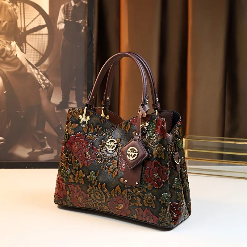 Flora Embossed Tote