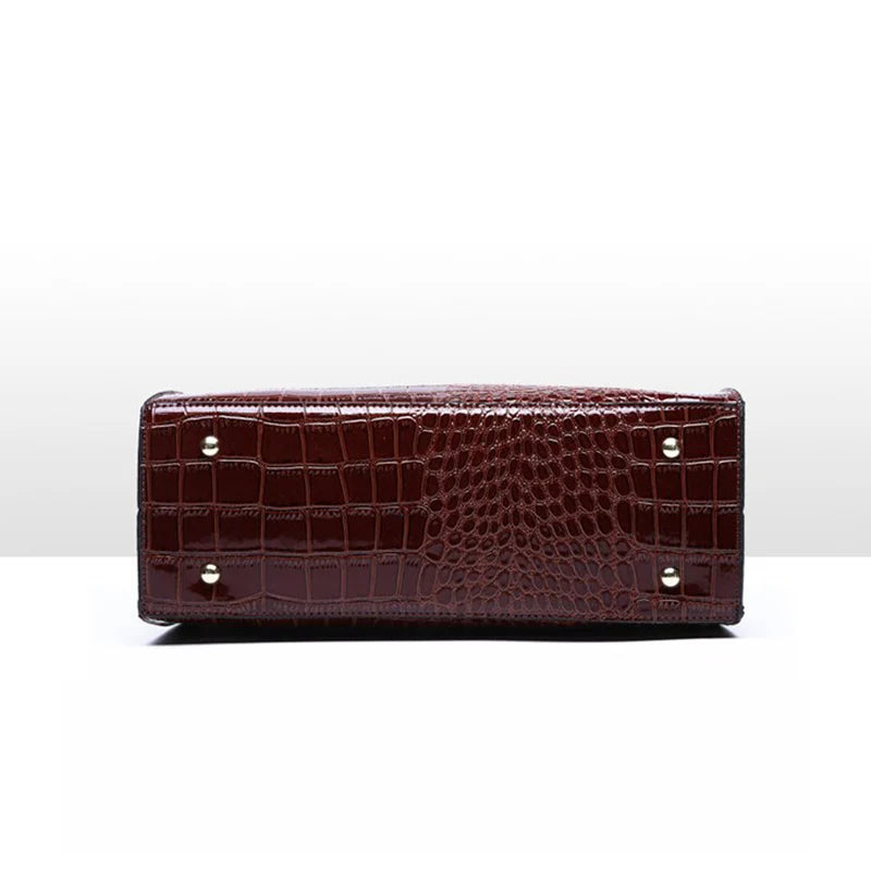 The Victoria Croco Briefcase