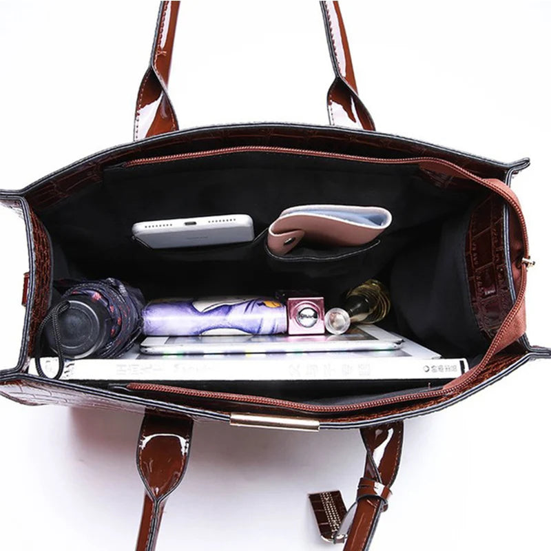 The Victoria Croco Briefcase