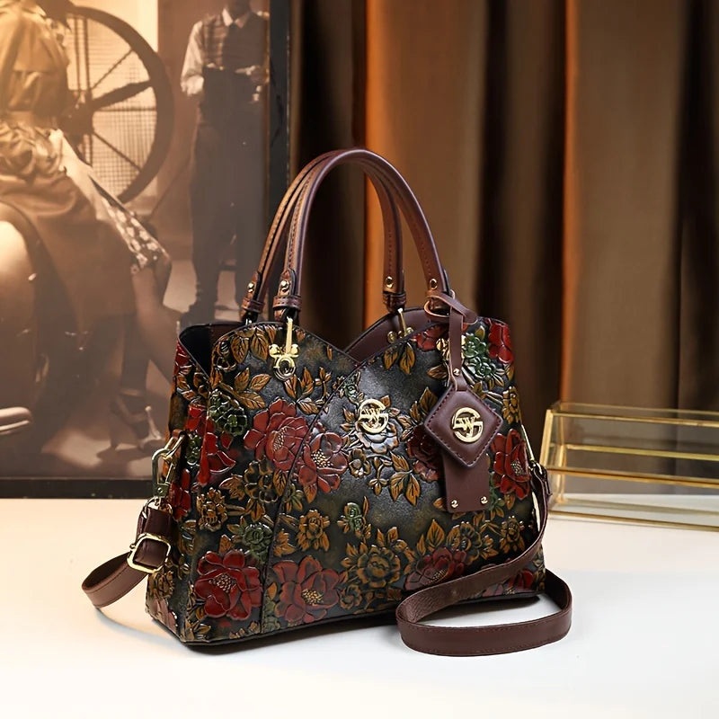 Flora Embossed Tote