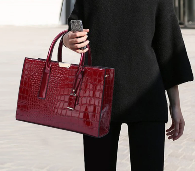 The Victoria Croco Briefcase